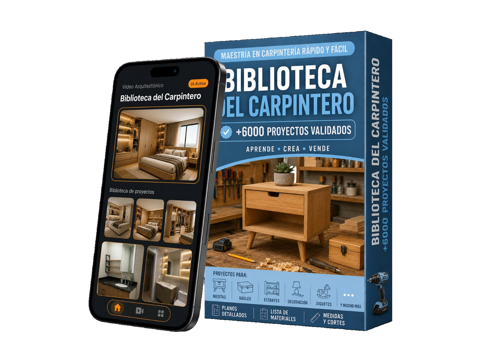 Biblioteca del Carpintero — Produto Hero